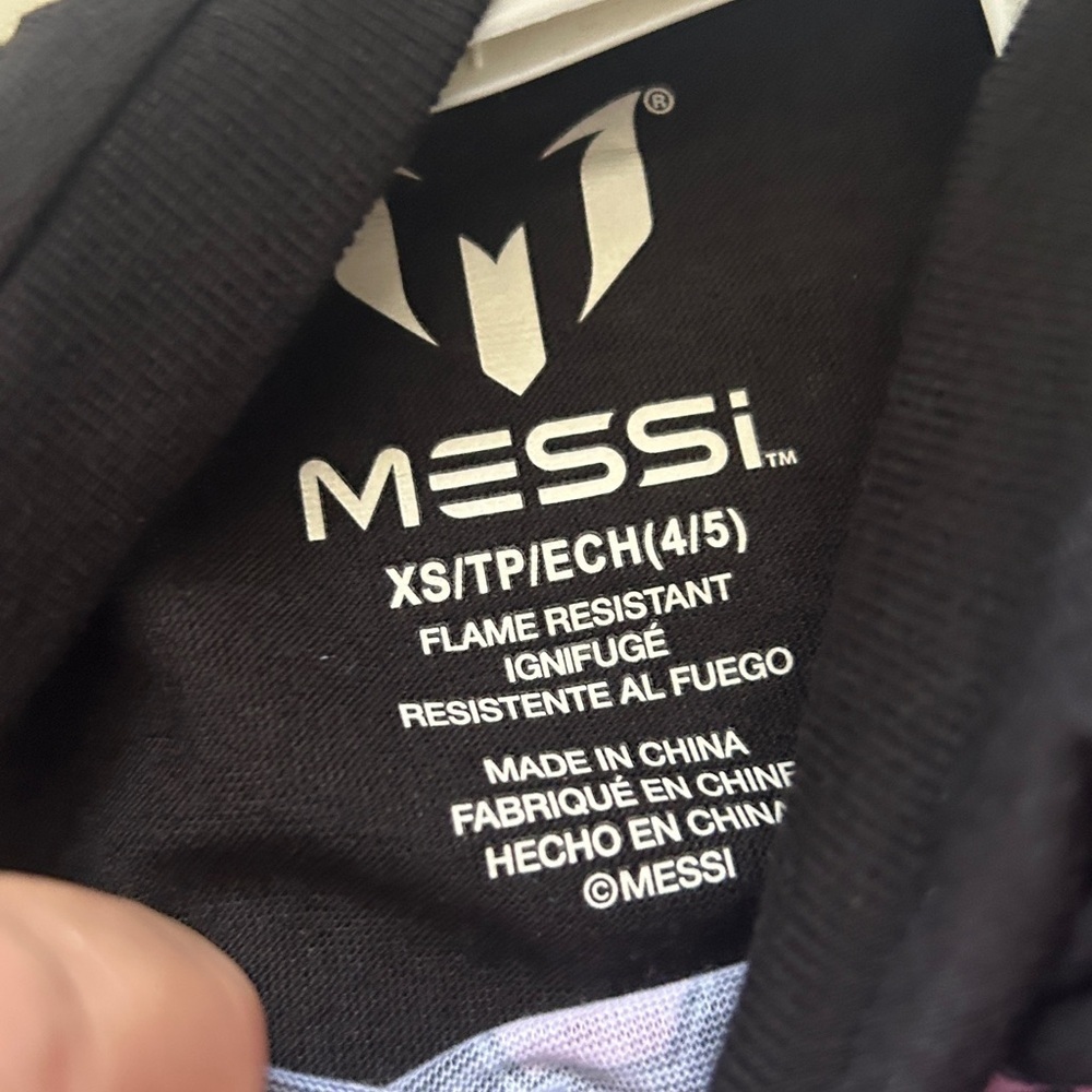Messi Kids Pajama Set - Black and Pink - Picture 5 of 6